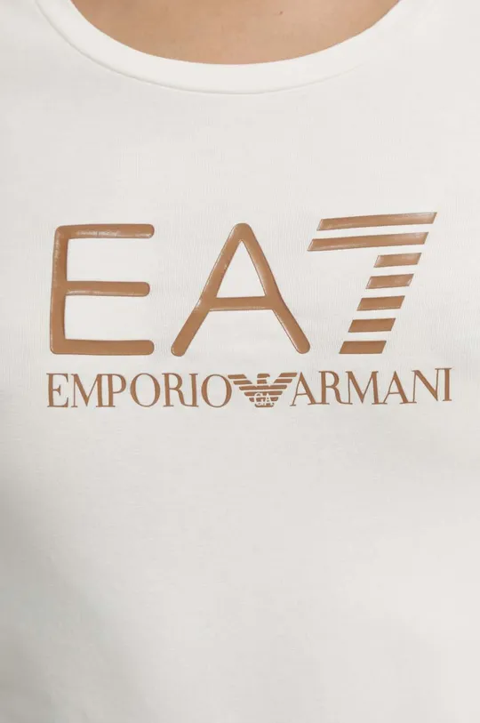 Βαμβακερό μπλουζάκι EA7 Emporio Armani Γυναικεία