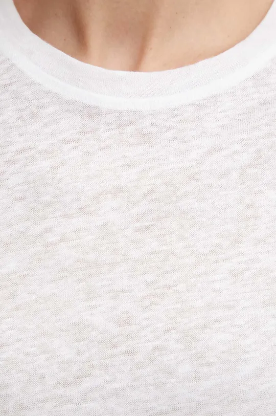 bianco Calvin Klein maglietta in lino