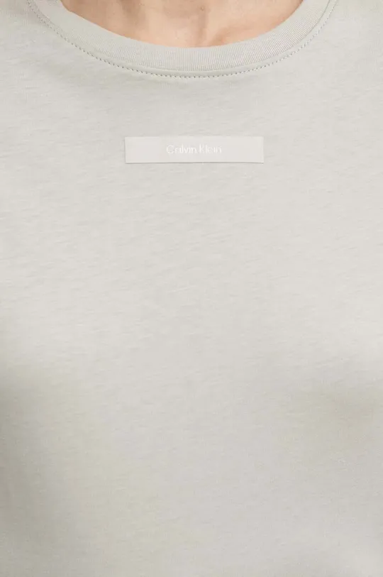 бежевий Бавовняна футболка Calvin Klein