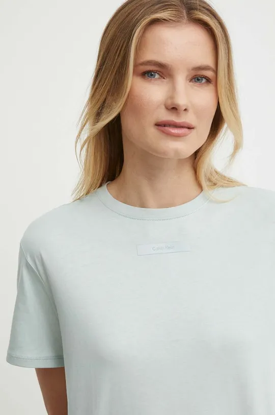 Calvin Klein t-shirt bawełniany niebieski