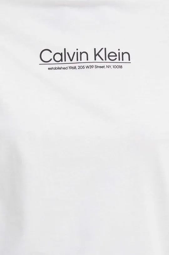 белый Хлопковая футболка Calvin Klein