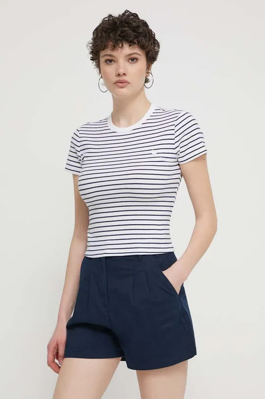mornarsko modra Kratka majica Abercrombie & Fitch Ženski