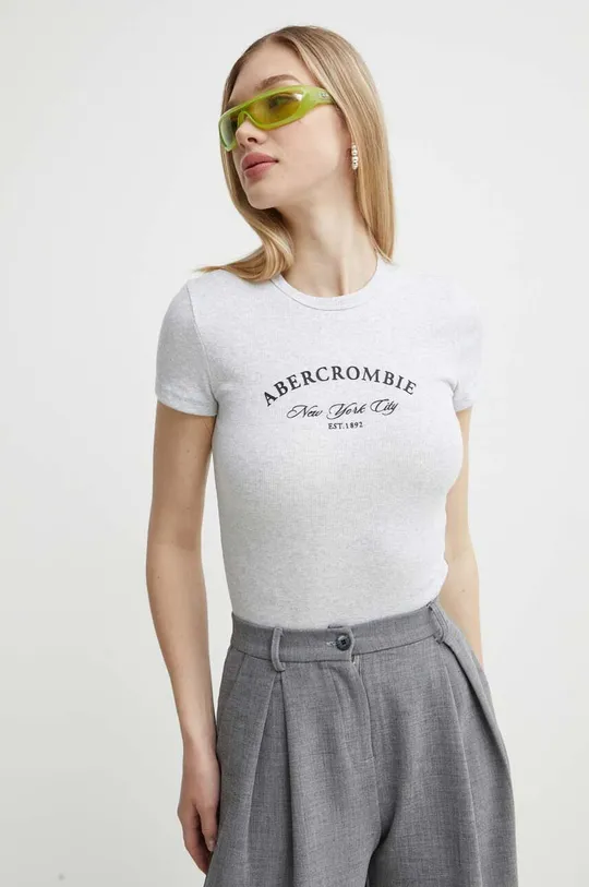 siva Kratka majica Abercrombie & Fitch Ženski