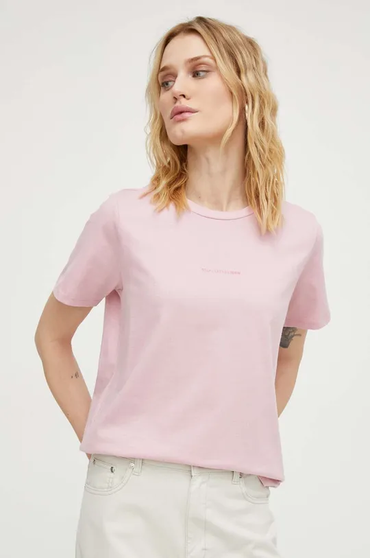 rózsaszín Marc O'Polo pamut póló
