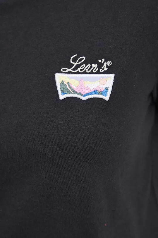 Хлопковая футболка Levi's 17369.2447 чёрный