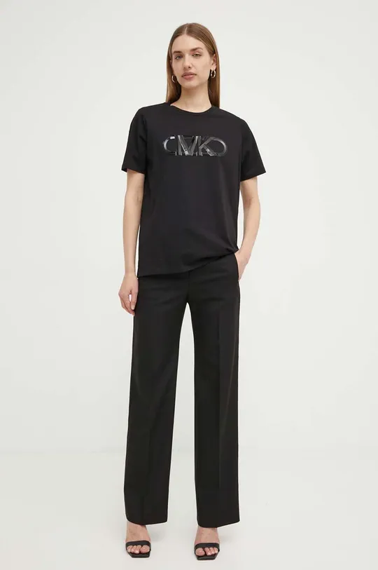 MICHAEL Michael Kors t-shirt bawełniany czarny