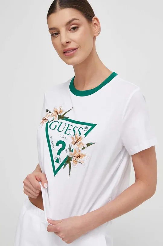 fehér Guess t-shirt ZOEY Női