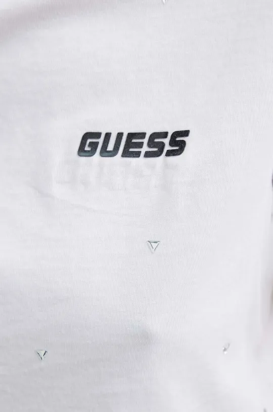 Βαμβακερό μπλουζάκι Guess SKYLAR Γυναικεία
