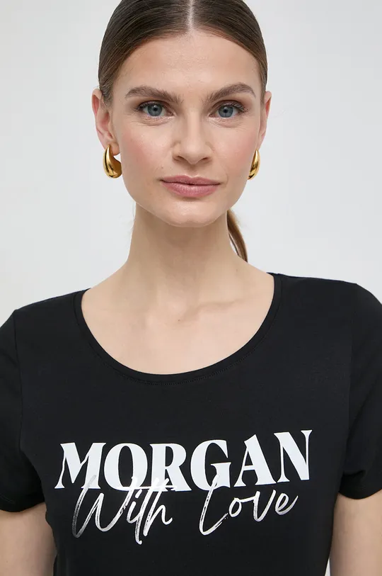 fekete Morgan t-shirt