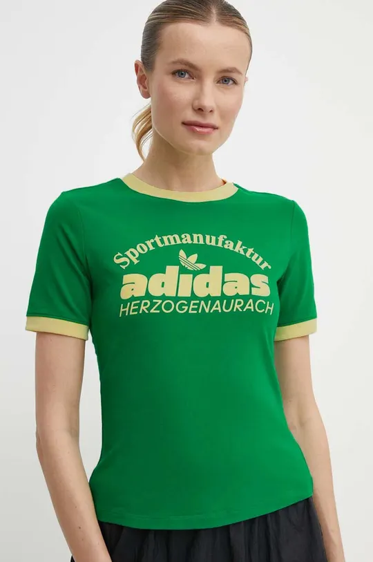 zelená Tričko adidas Originals Dámsky