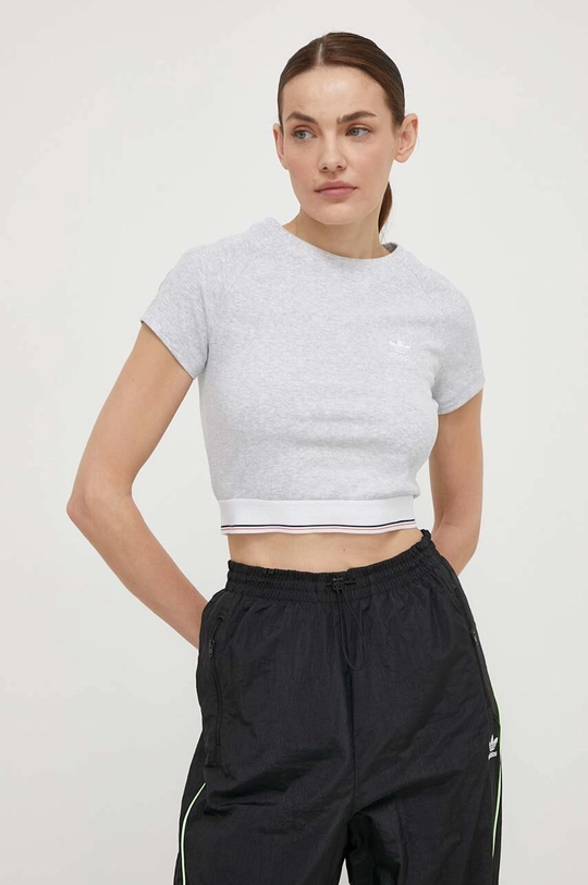 sivá Tričko adidas Originals