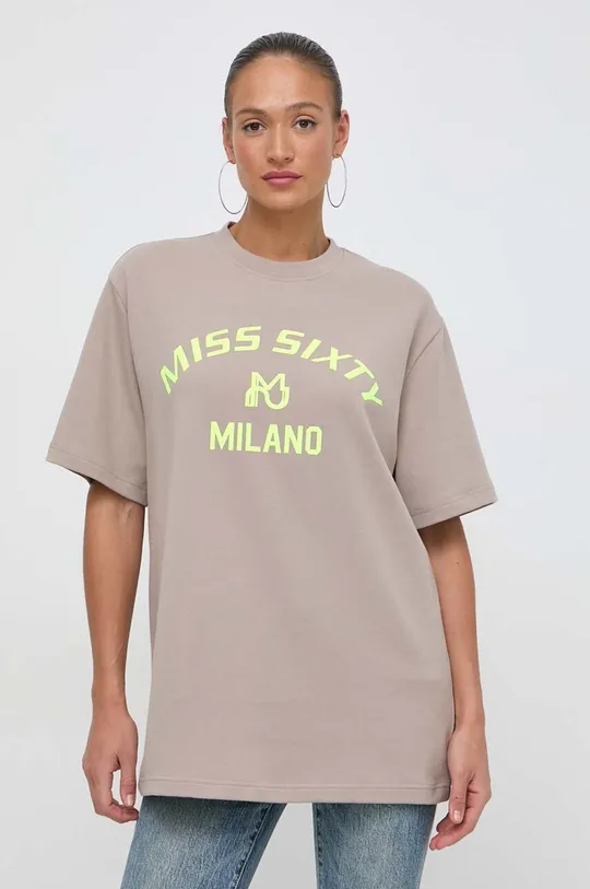 beżowy Miss Sixty t-shirt Damski