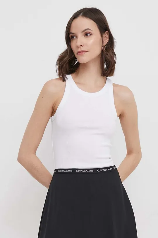 fehér Calvin Klein Jeans top