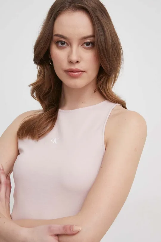 różowy Calvin Klein Jeans top