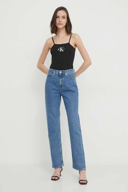 Bodi Calvin Klein Jeans crna