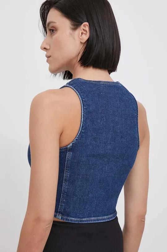 Top iz jeansa Calvin Klein Jeans 94 % Bombaž, 4 % Elastomultiester, 2 % Elastan