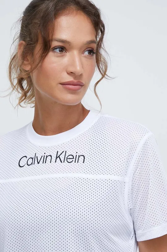 biela Tréningové tričko Calvin Klein Performance