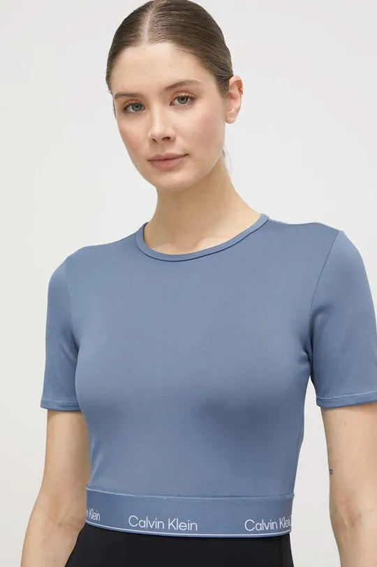 modra Kratka majica za vadbo Calvin Klein Performance