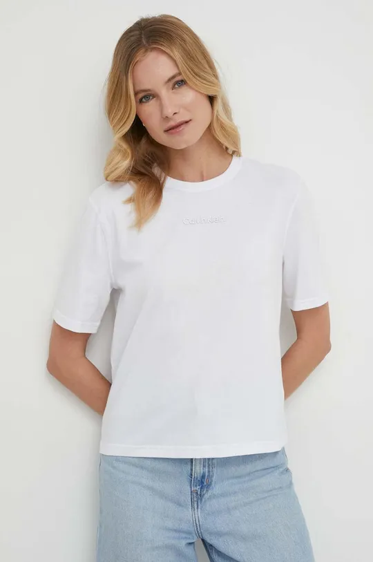 bijela Majica kratkih rukava Calvin Klein Performance Ženski