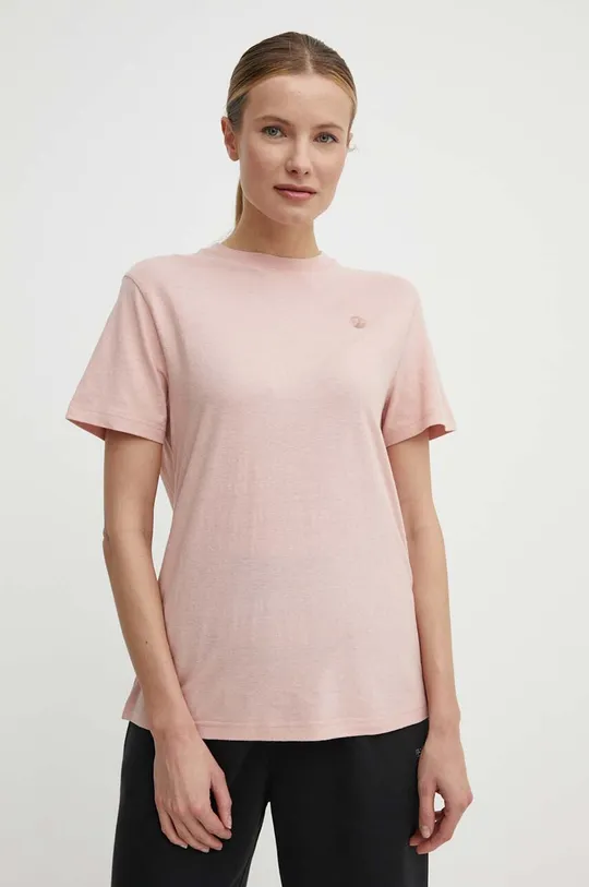 roza Kratka majica Fjallraven Hemp Blend T-shirt Ženski