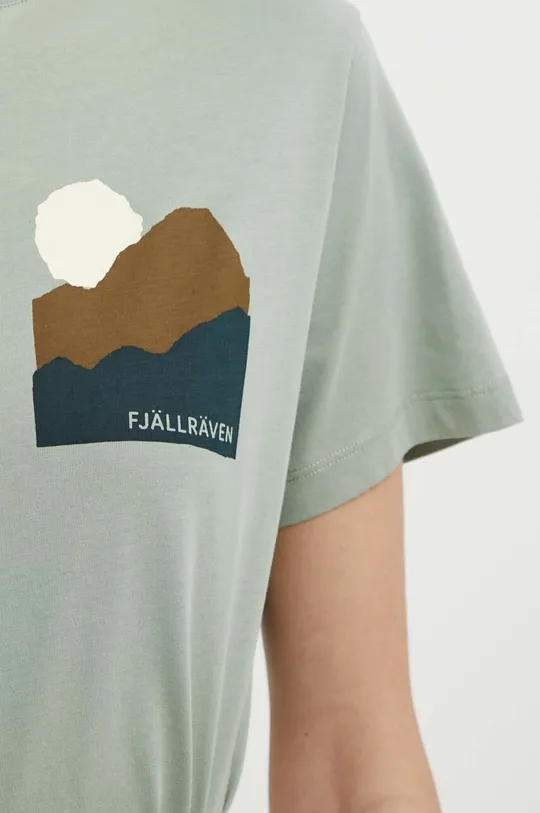 Хлопковая футболка Fjallraven Nature T-shirt Женский