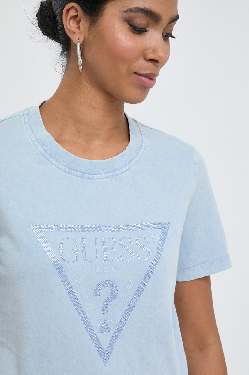 Guess t-shirt bawełniany 100 % Bawełna