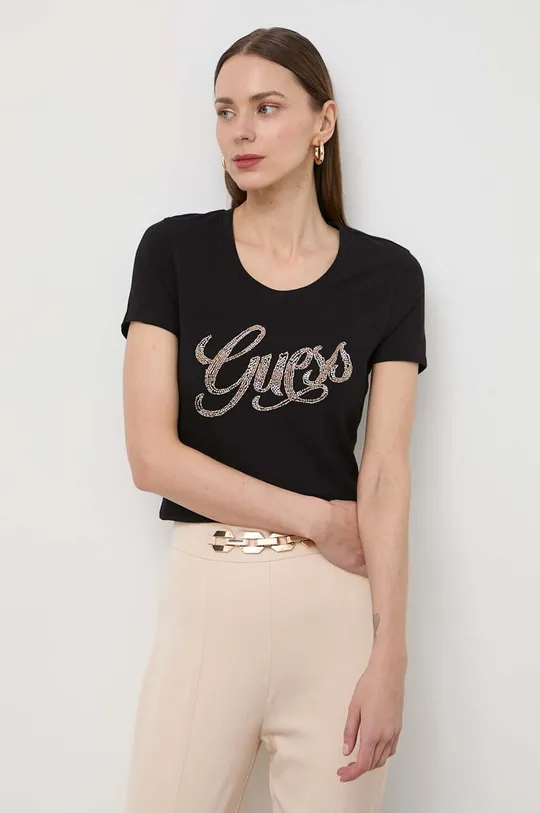 czarny Guess t-shirt