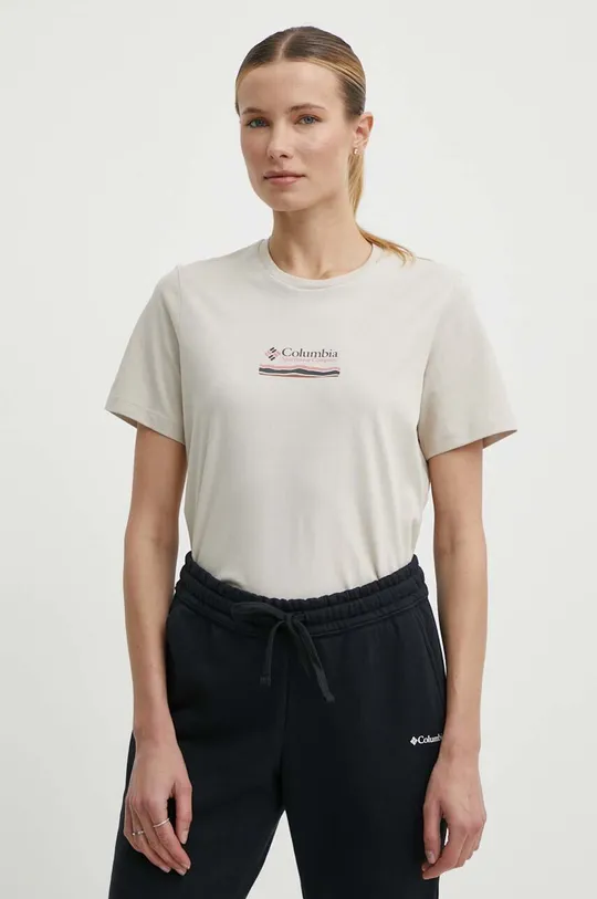 beżowy Columbia t-shirt bawełniany Boundless Beauty Damski