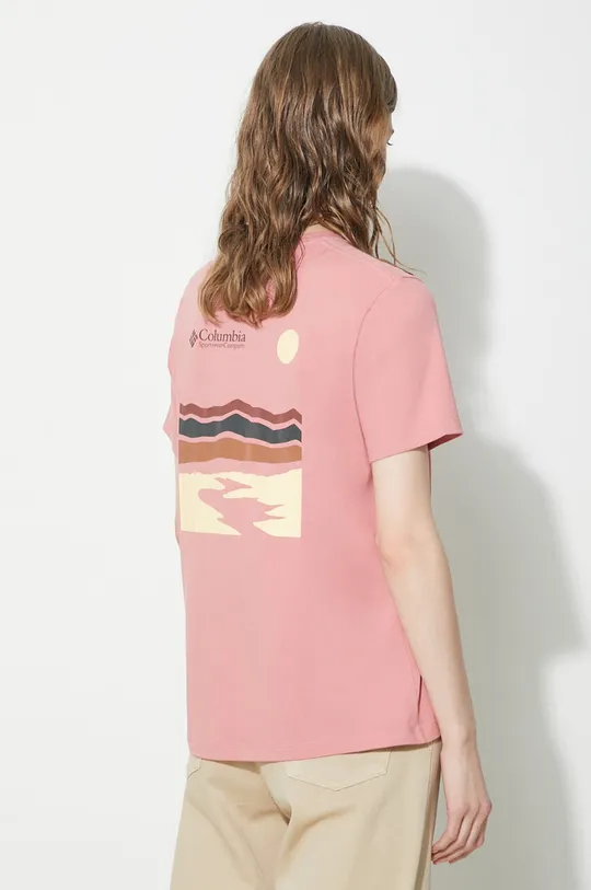 różowy Columbia t-shirt bawełniany Boundless Beauty
