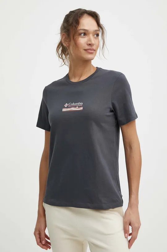 Βαμβακερό μπλουζάκι Columbia Boundless Beauty γκρί