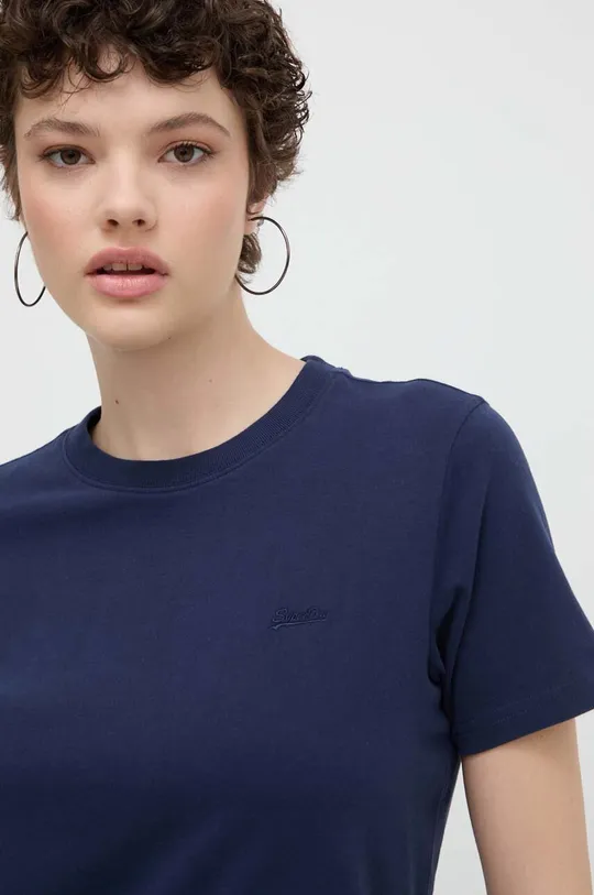 темно-синій Бавовняна футболка Superdry Жіночий