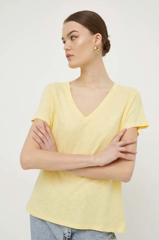żółty Superdry t-shirt Damski