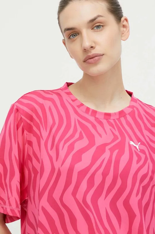 różowy Puma t-shirt treningowy Train Favorite Damski