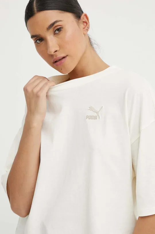 beige Puma t-shirt in cotone