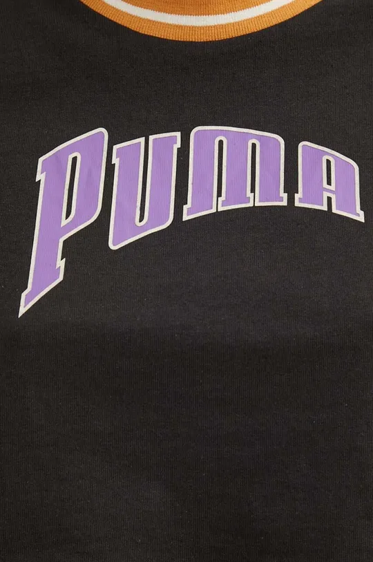čierna Bavlnený top Puma Graphic
