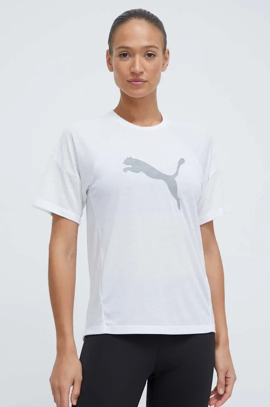 biela Tréningové tričko Puma Evostripe Dámsky