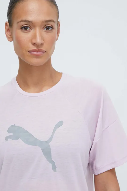 vijolična Kratka majica za vadbo Puma Evostripe