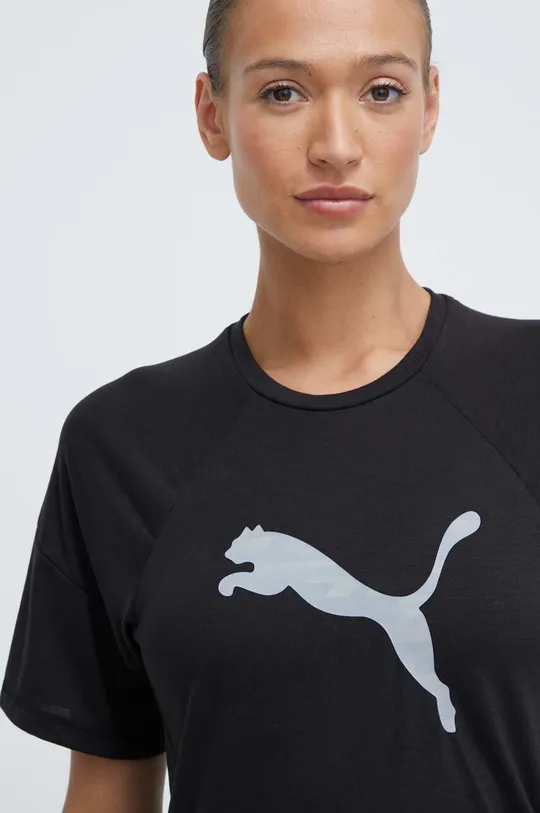 črna Kratka majica za vadbo Puma Evostripe