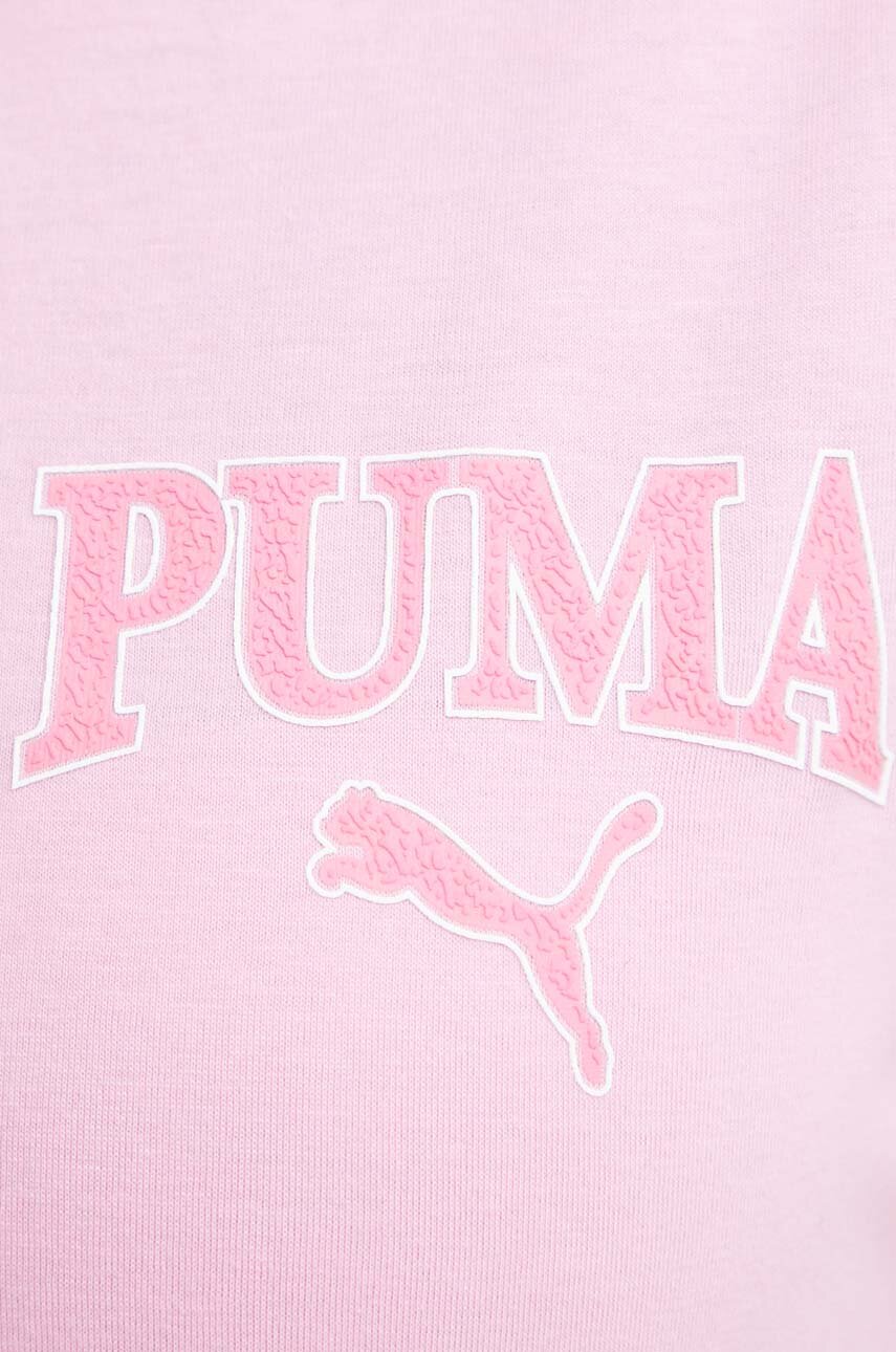 Бавовняна футболка Puma SQUAD жіноча колір рожевий 677897 | ANSWEAR.ua