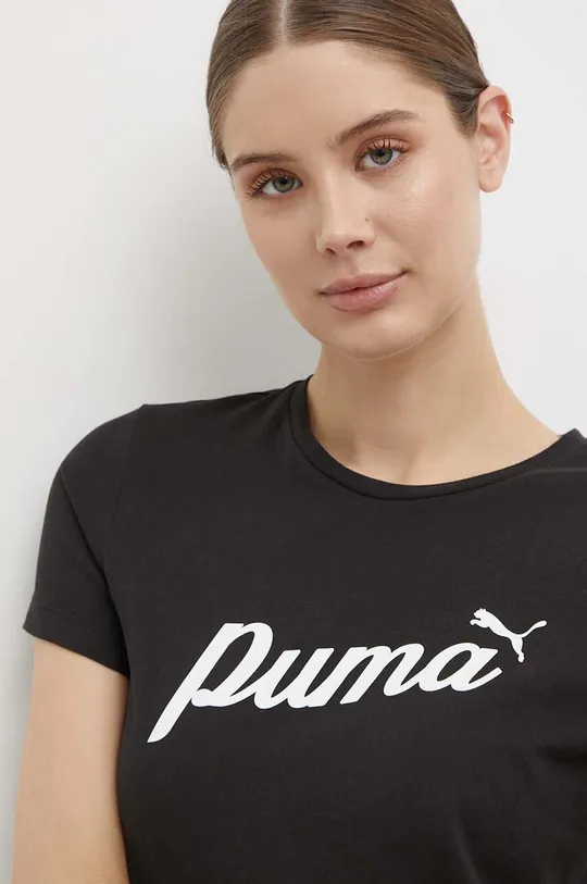 fekete Puma pamut póló