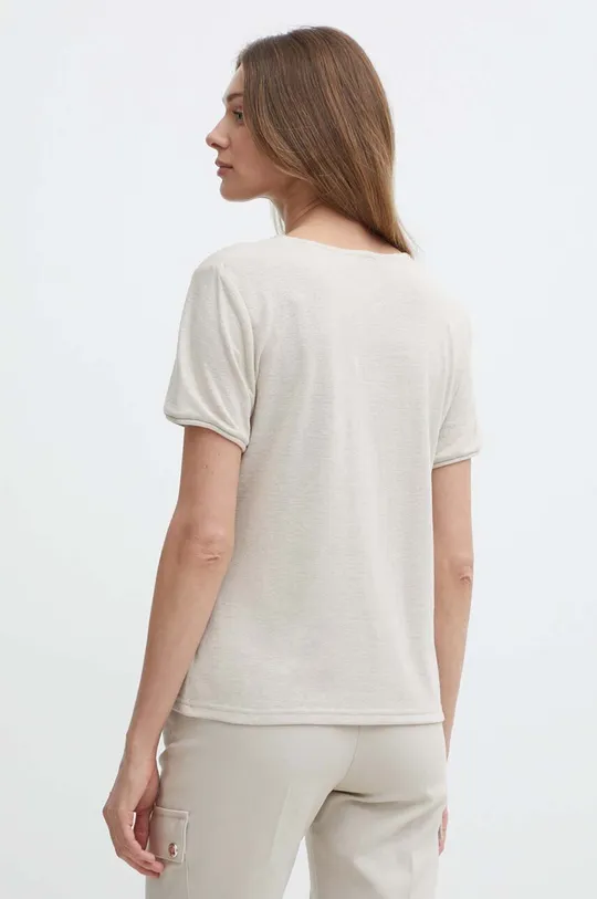 Λευκό μπλουζάκι Morgan DANIA 55% Λινάρι, 45% Πολυεστέρας