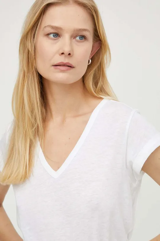 λευκό Βαμβακερό μπλουζάκι AllSaints Anna Γυναικεία