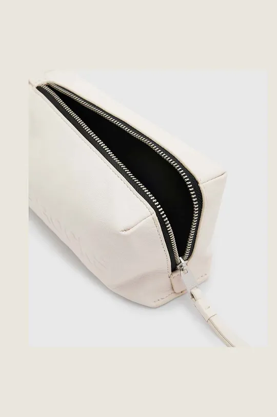 Usnjena kozmetična torbica AllSaints ELLIOTTE Glavni material: Naravno usnje Podloga: 100 % Organski bombaž
