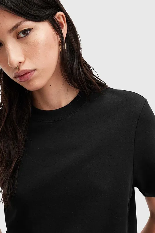 Βαμβακερό μπλουζάκι AllSaints LISA μαύρο
