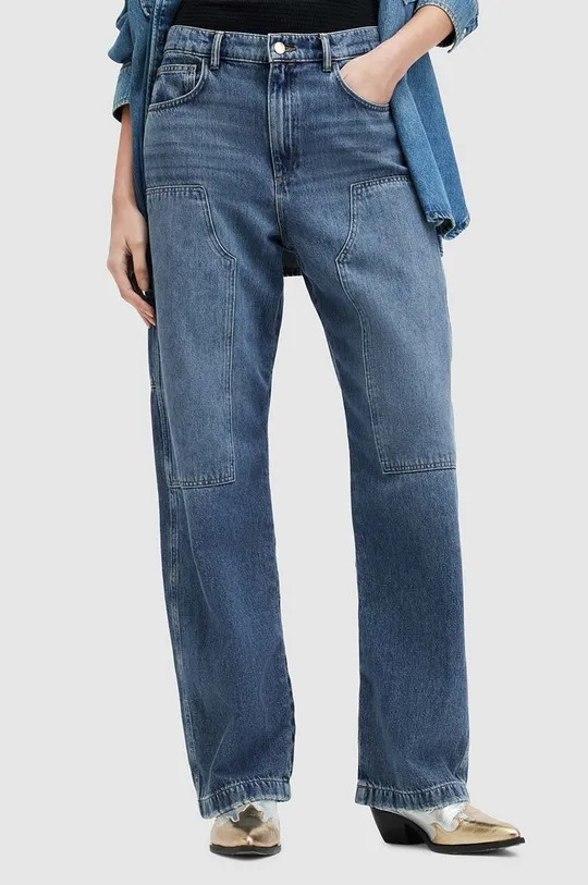AllSaints jeansy MIA CARPENTER niebieski