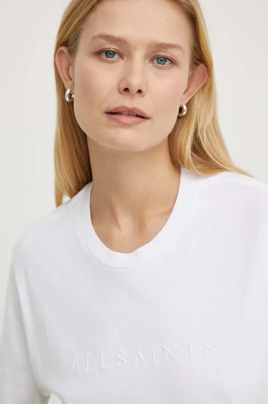 λευκό Βαμβακερό μπλουζάκι AllSaints PIPPA Γυναικεία
