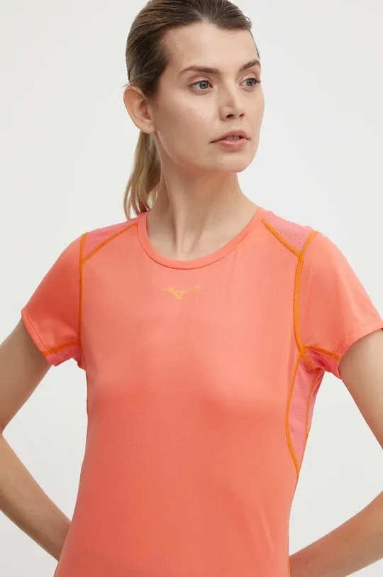 pomarańczowy Mizuno t-shirt do biegania DryAeroFlow Damski