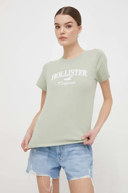 Bombažna kratka majica Hollister Co. 100 % Bombaž