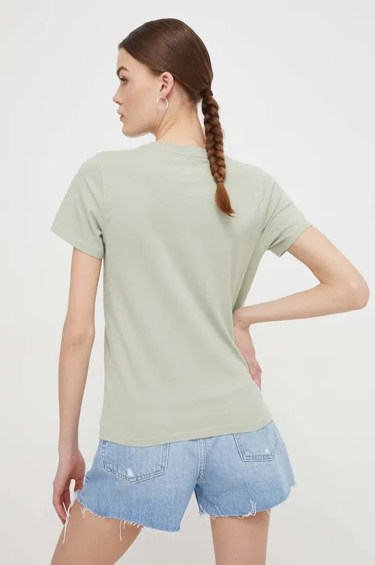 zielony Hollister Co. t-shirt bawełniany
