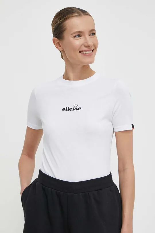 λευκό Βαμβακερό μπλουζάκι Ellesse Beckana Tee Γυναικεία